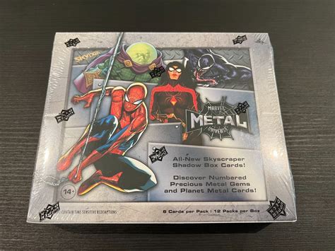 2022 marvel metal spiderman box|skybox metal universe spider man.